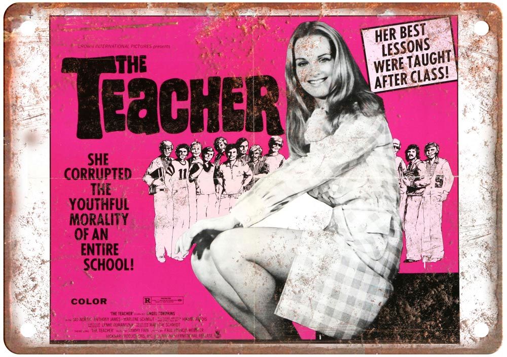 Teacher Vintage Movie Poster Old Retro Look Metal Sign