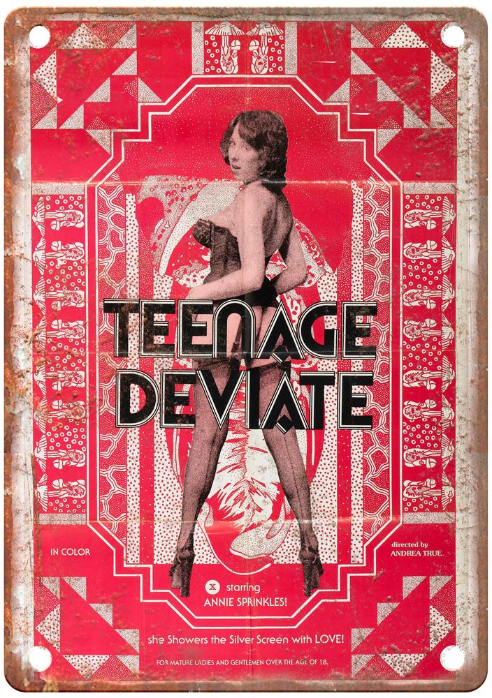 Teenage Deviate Vintage Movie Poster Old Retro Look Metal Sign