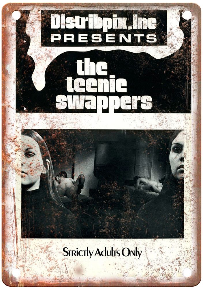 Teenie Swappers Vintage Movie Poster Old Retro Look Metal Sign