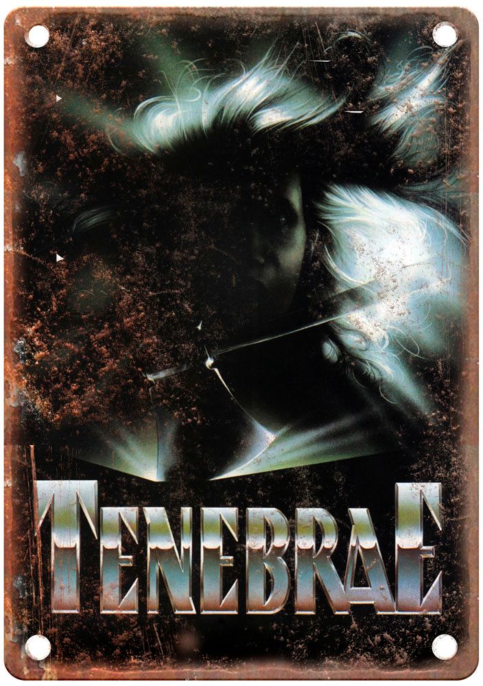 Tenebre Vintage Movie Poster Old Retro Look Metal Sign