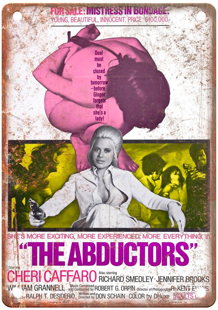 Abductors Vintage Movie Poster Old Retro Look Metal Sign