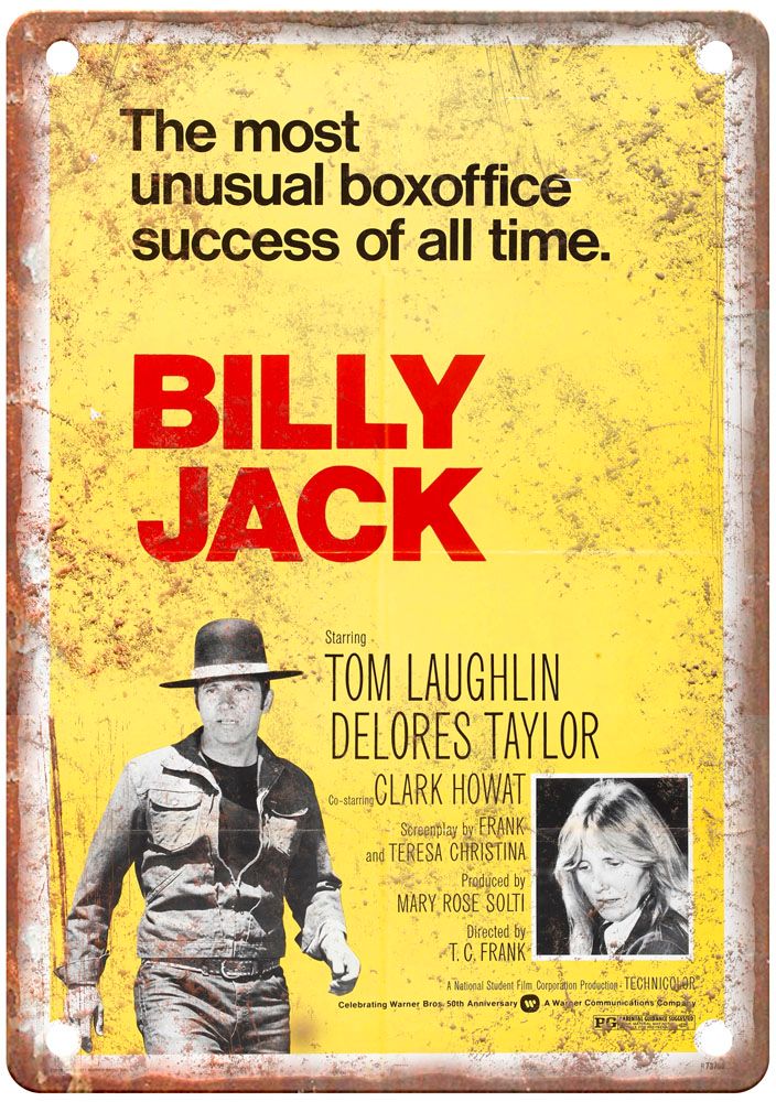 Billy Jack Vintage Movie Poster Old Retro Look Metal Sign