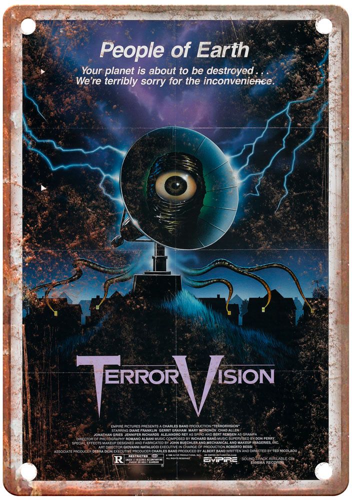 Terrorvision Vintage Movie Poster Old Retro Look Metal Sign