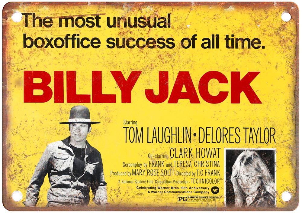 Billy Jack Vintage Movie Poster Old Retro Look Metal Sign