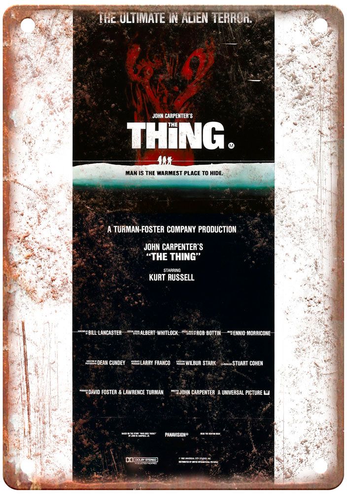 Thing Vintage Movie Poster Old Retro Look Metal Sign