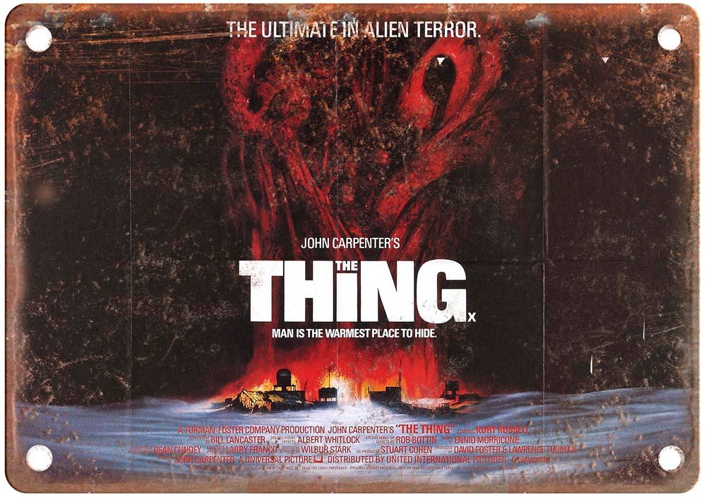 Thing Vintage Movie Poster Old Retro Look Metal Sign