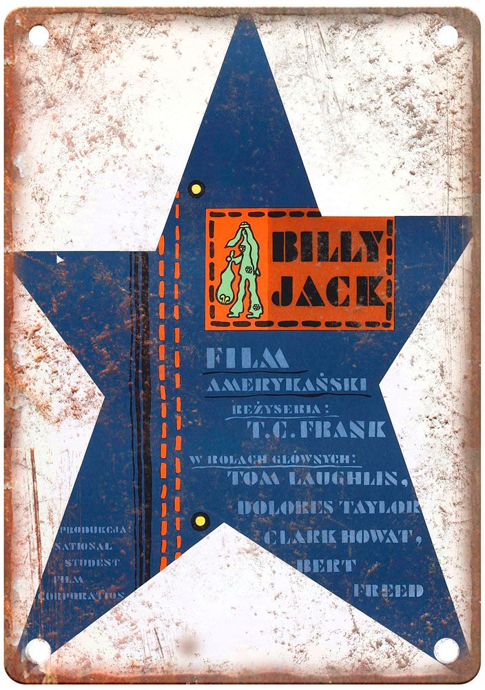 Billy Jack Vintage Movie Poster Old Retro Look Metal Sign