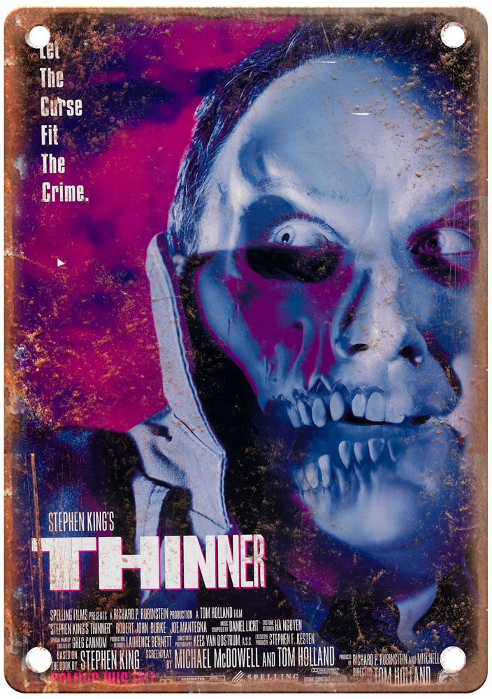 Thinner Vintage Movie Poster Old Retro Look Metal Sign