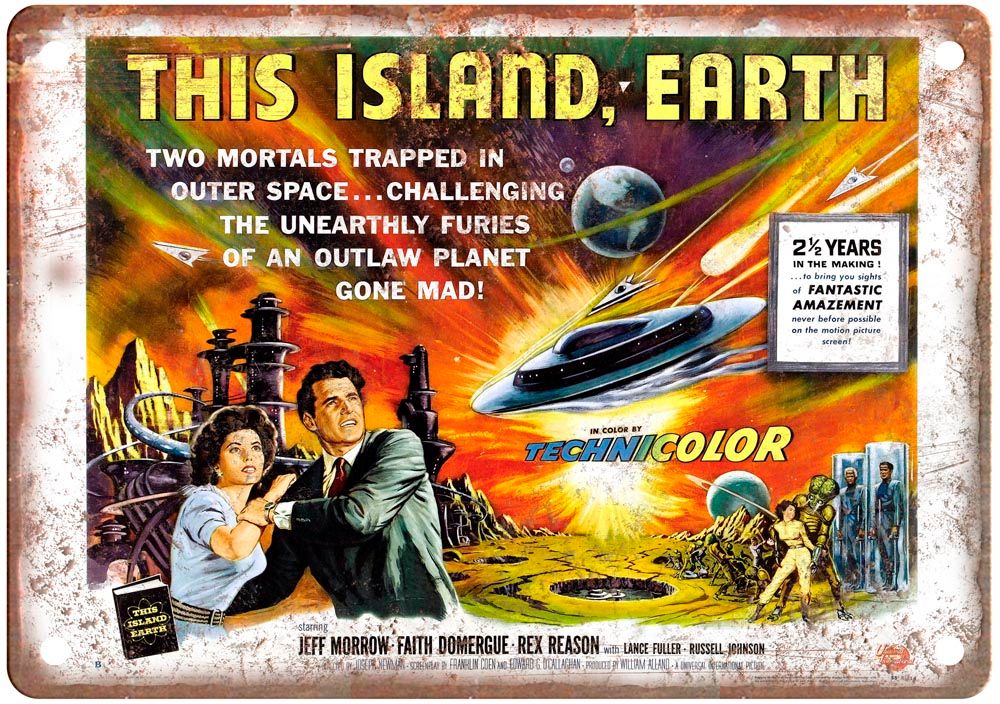 This Island Earth Vintage Movie Poster Old Retro Look Metal Sign