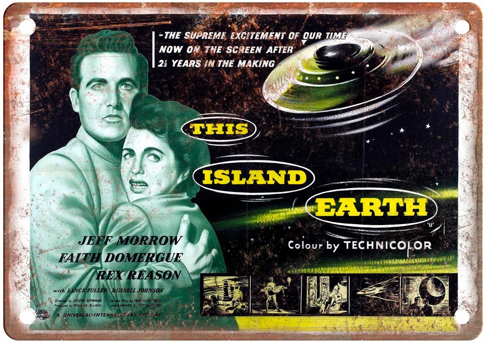 This Island Earth Vintage Movie Poster Old Retro Look Metal Sign