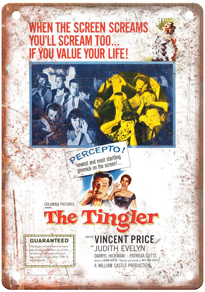 Tingler Vintage Movie Poster Old Retro Look Metal Sign