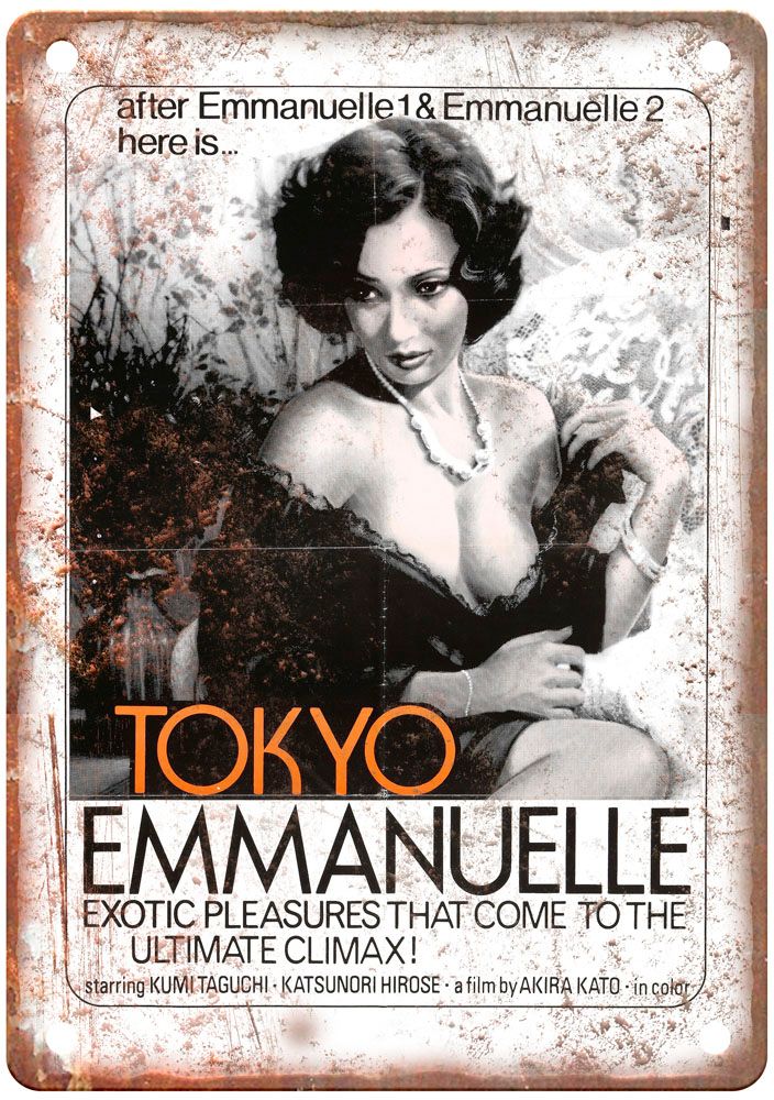 Tokyo Emmanuelle Vintage Movie Poster Old Retro Look Metal Sign