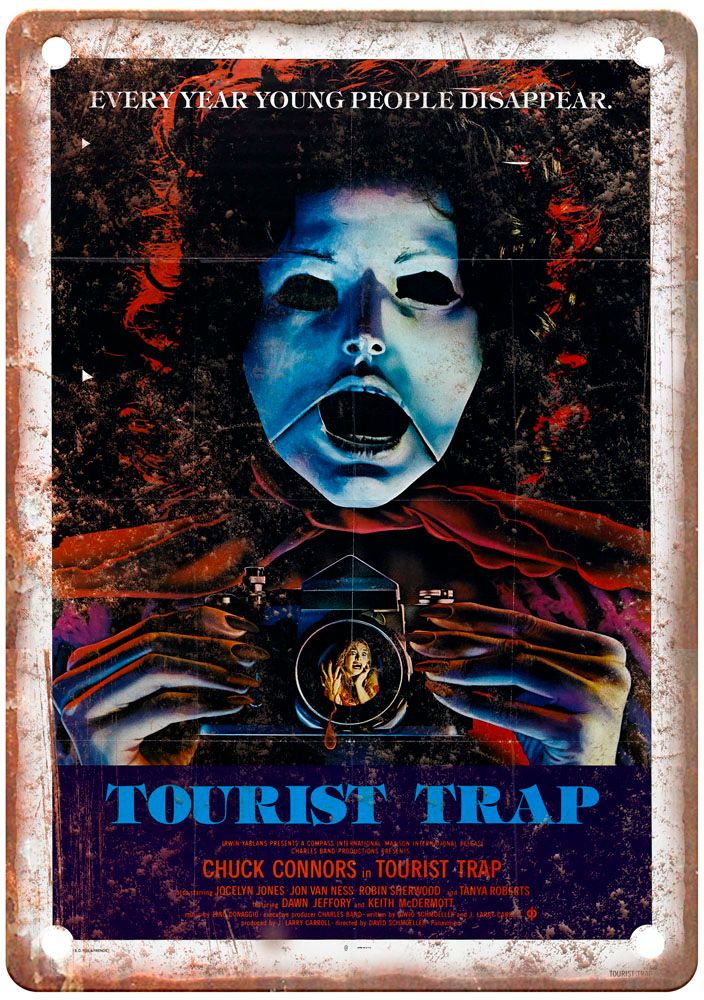 Tourist Trap Vintage Movie Poster Old Retro Look Metal Sign