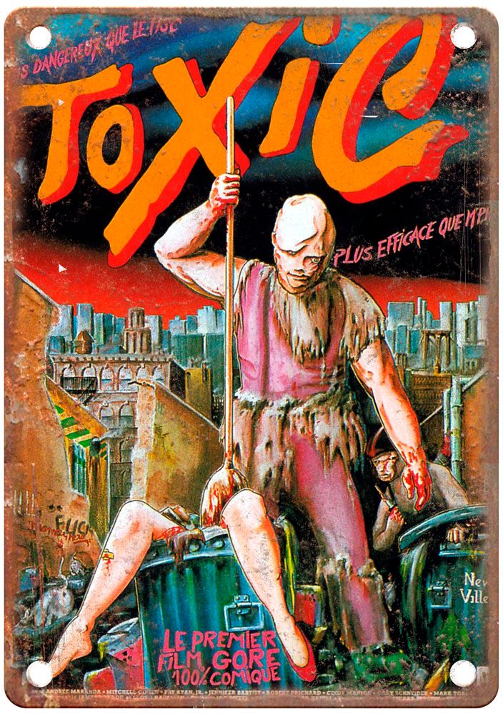 Toxic Avenger 1 Vintage Movie Poster Old Retro Look Metal Sign