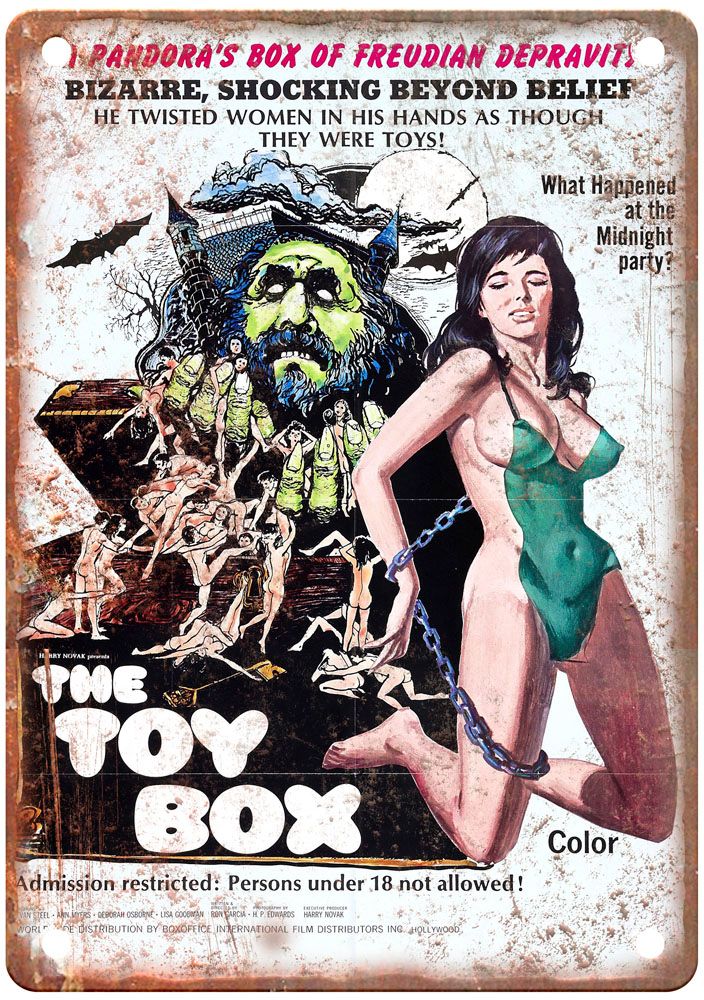 Toy Box Vintage Movie Poster Old Retro Look Metal Sign