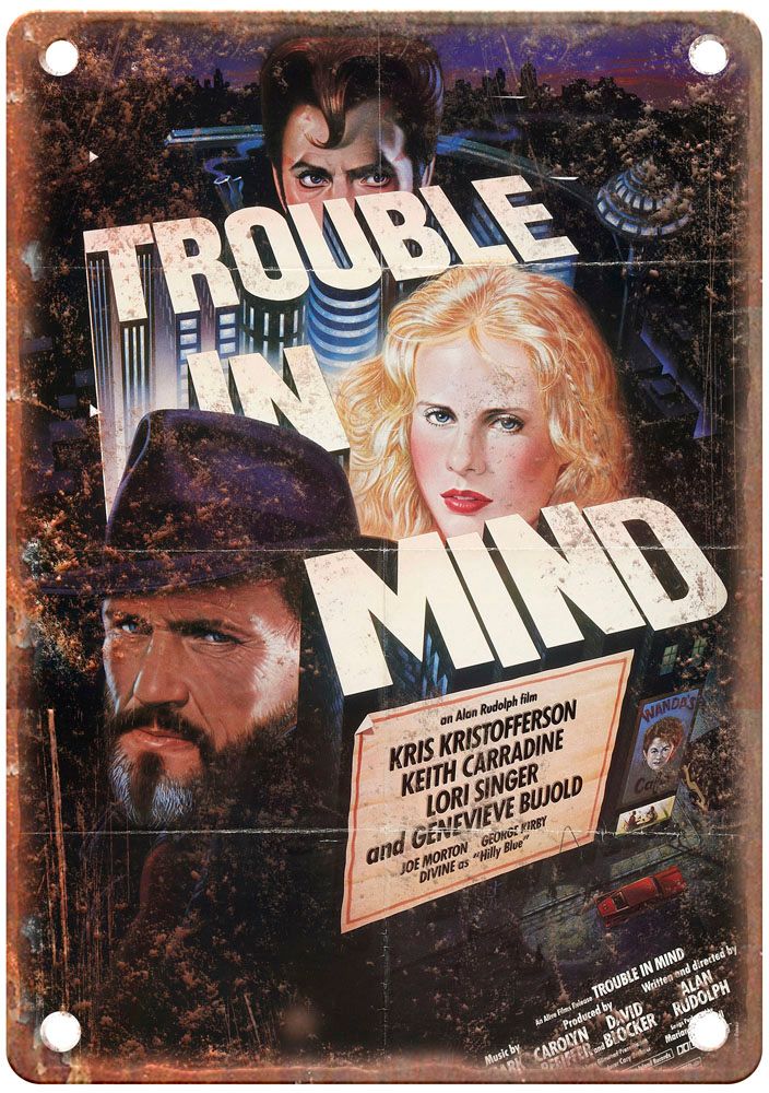 Trouble In Mind Vintage Movie Poster Old Retro Look Metal Sign