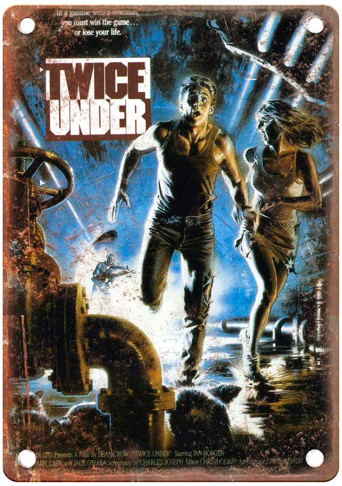 Twice Under Vintage Movie Poster Old Retro Look Metal Sign