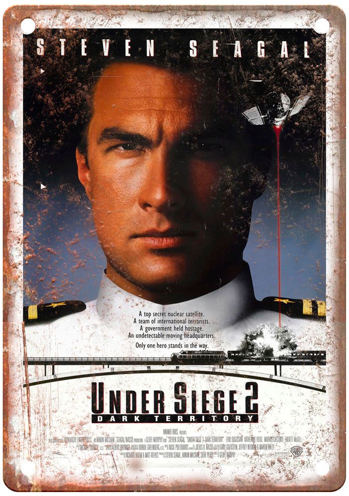 Under Siege 2 Vintage Movie Poster Old Retro Look Metal Sign