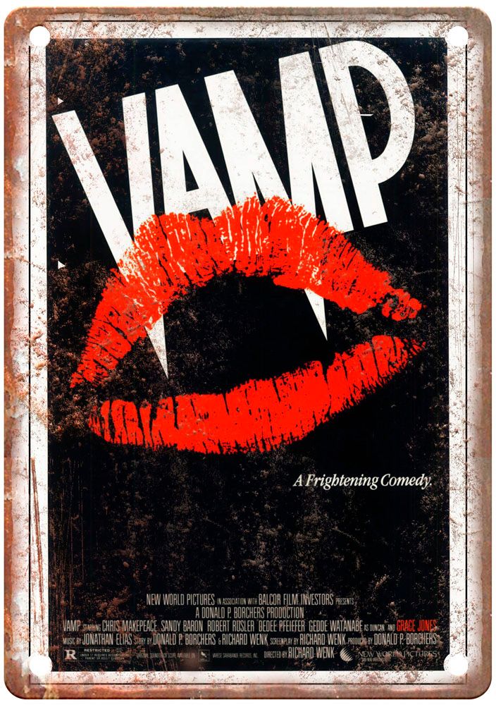 Vamp Vintage Movie Poster Old Retro Look Metal Sign