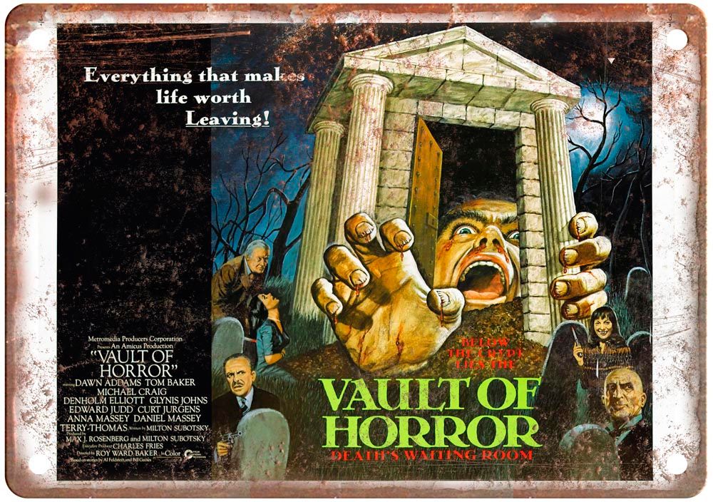 Vault Of Horror Vintage Movie Poster Old Retro Look Metal Sign