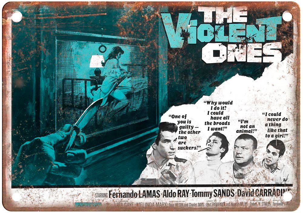 Violent Ones Vintage Movie Poster Old Retro Look Metal Sign