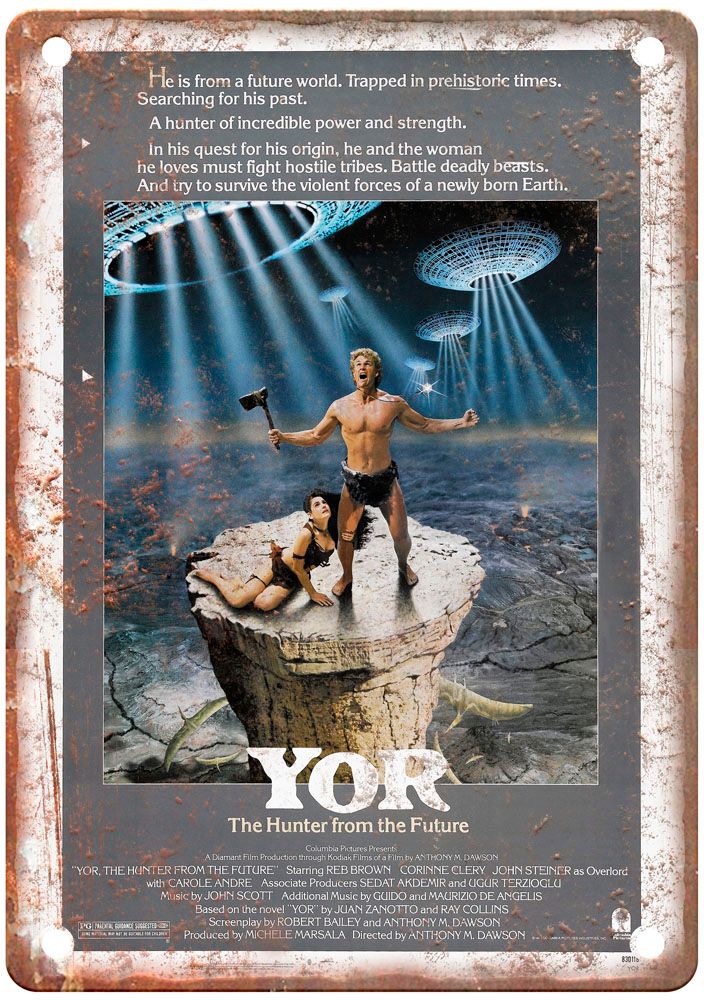 Yor Hunter From Future 0 Vintage Movie Poster Old Retro Look Metal Sign