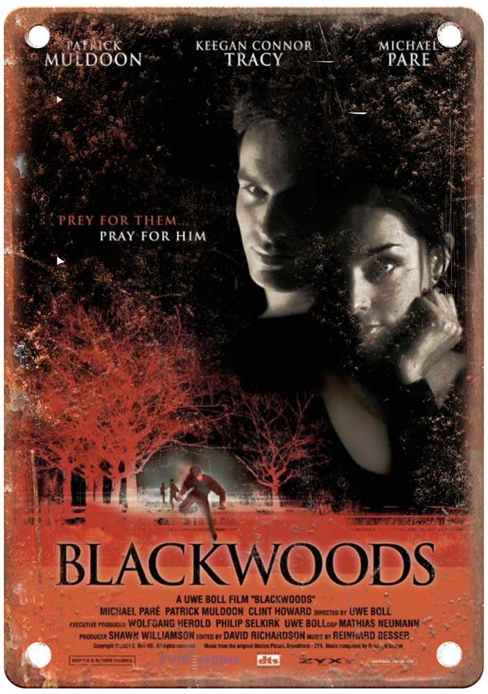 Blackwoods Vintage Movie Poster Old Retro Look Metal Sign