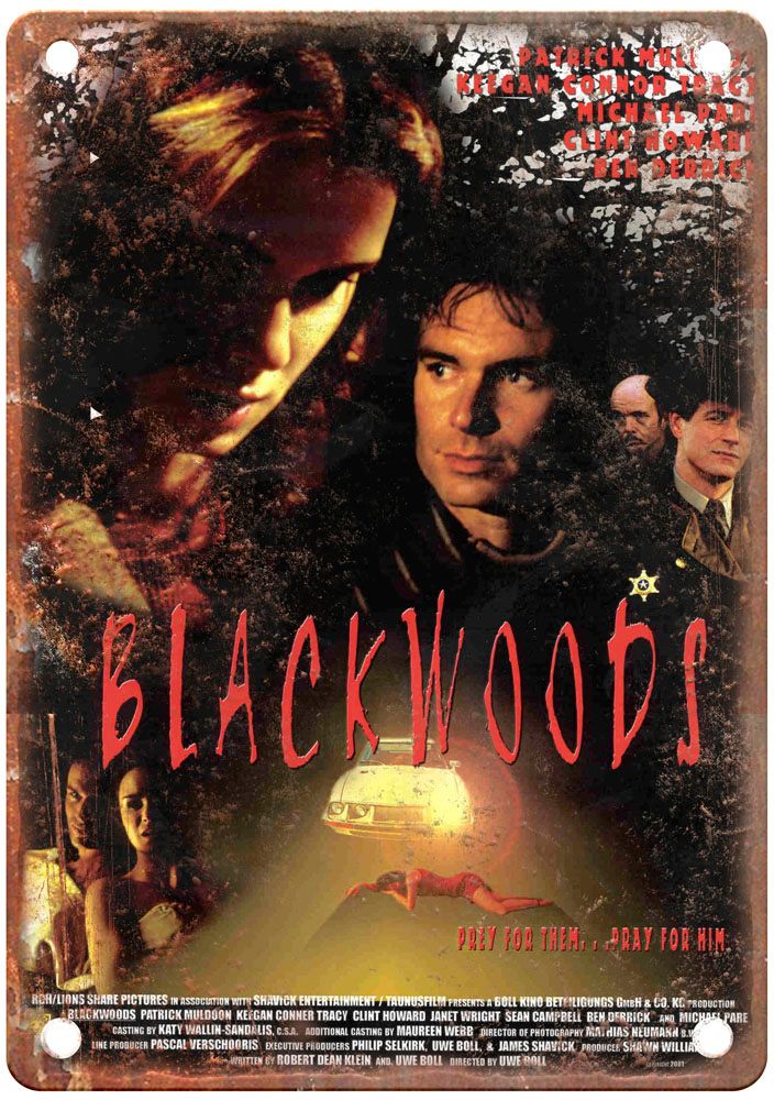 Blackwoods Vintage Movie Poster Old Retro Look Metal Sign