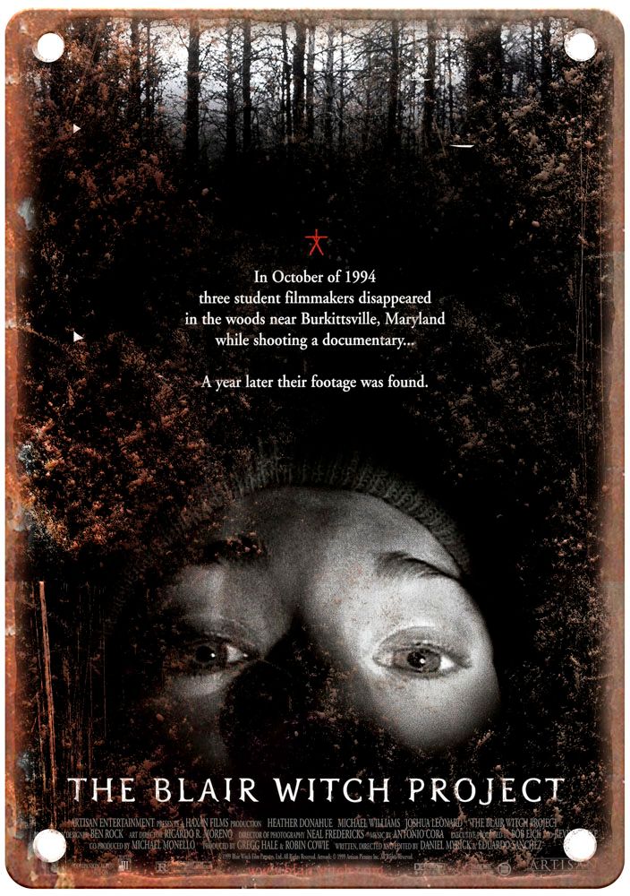 Blair Witch Project Vintage Movie Poster Old Retro Look Metal Sign