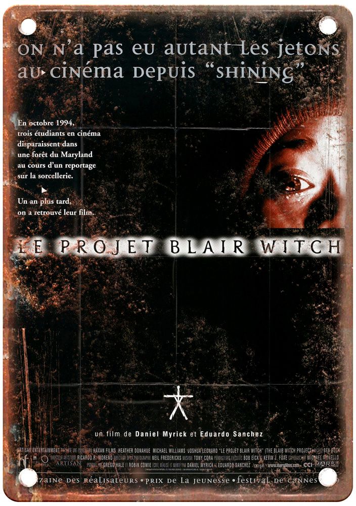 Blair Witch Project Vintage Movie Poster Old Retro Look Metal Sign