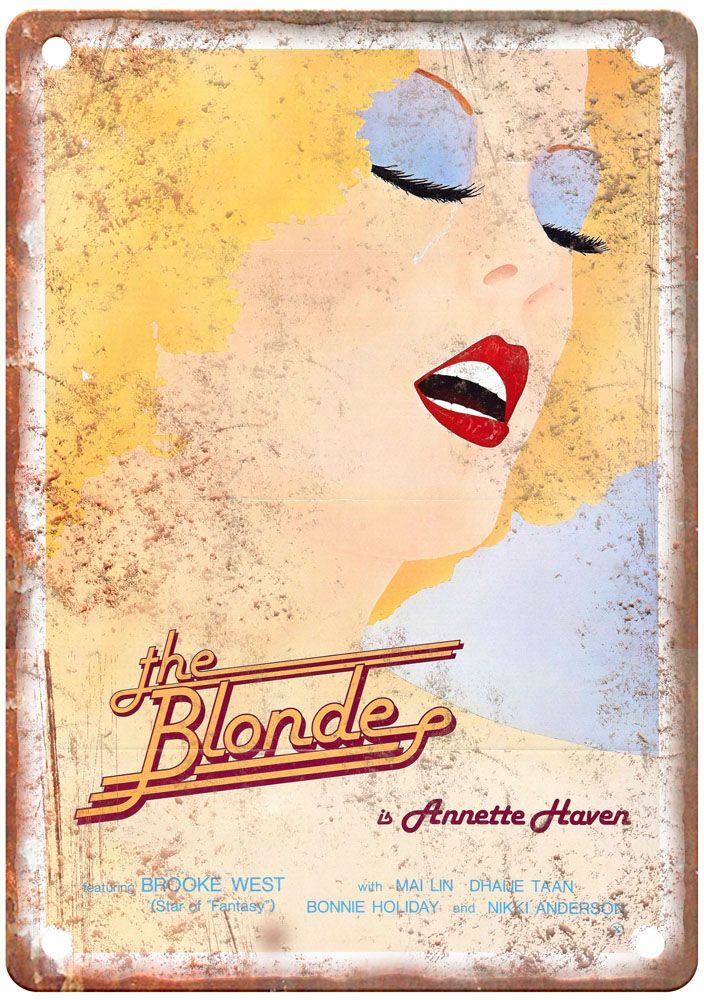 Blonde 1980 Vintage Movie Poster Old Retro Look Metal Sign