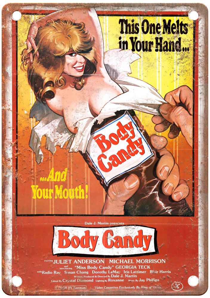 Body Candy Vintage Movie Poster Old Retro Look Metal Sign