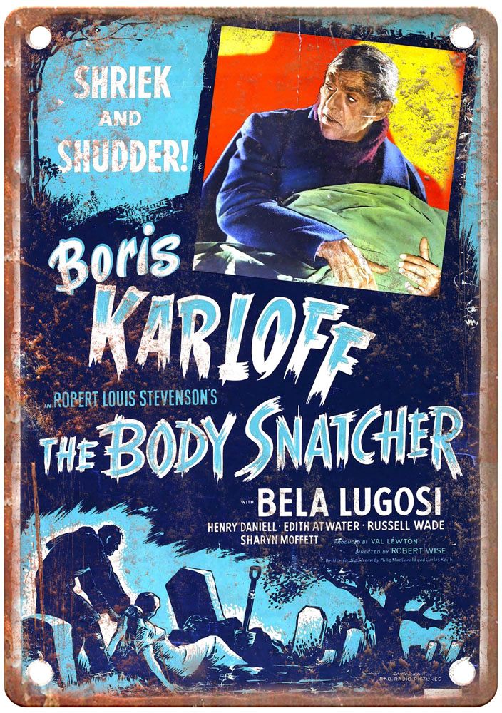 Body Snatcher Vintage Movie Poster Old Retro Look Metal Sign