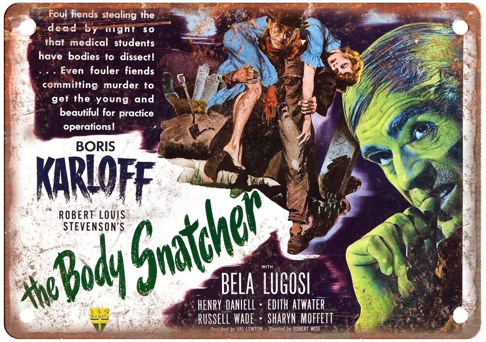 Body Snatcher Vintage Movie Poster Old Retro Look Metal Sign