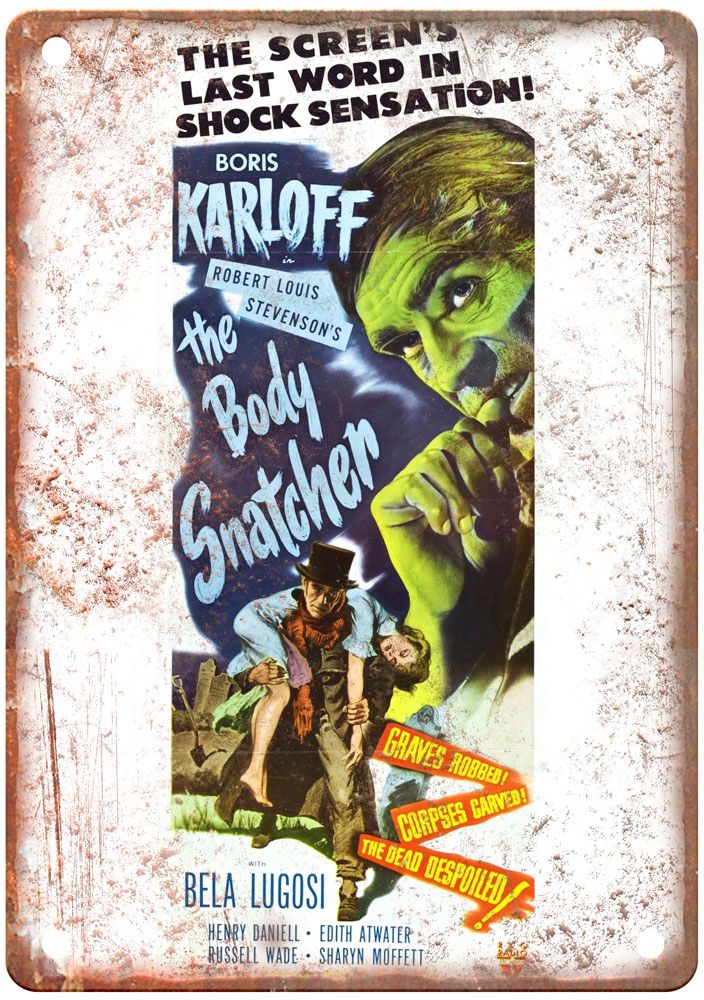 Body Snatcher Vintage Movie Poster Old Retro Look Metal Sign