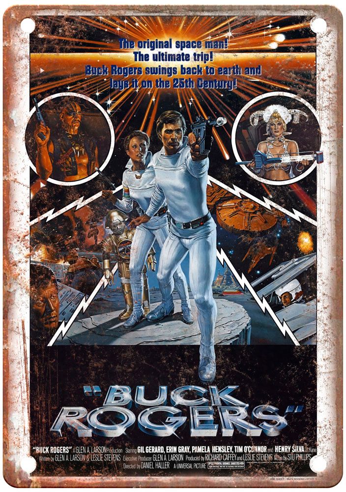 Buck Rogers In The 25th Century Vintage Movie Poster Old Retro Look Metal Sign