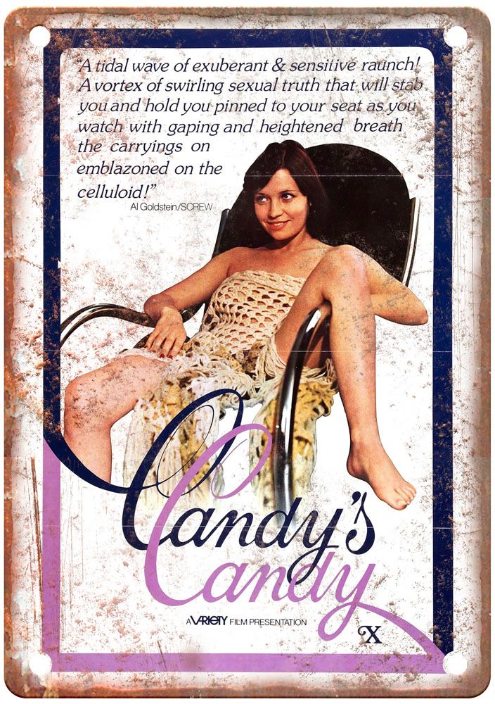 Candys Candy Vintage Movie Poster Old Retro Look Metal Sign