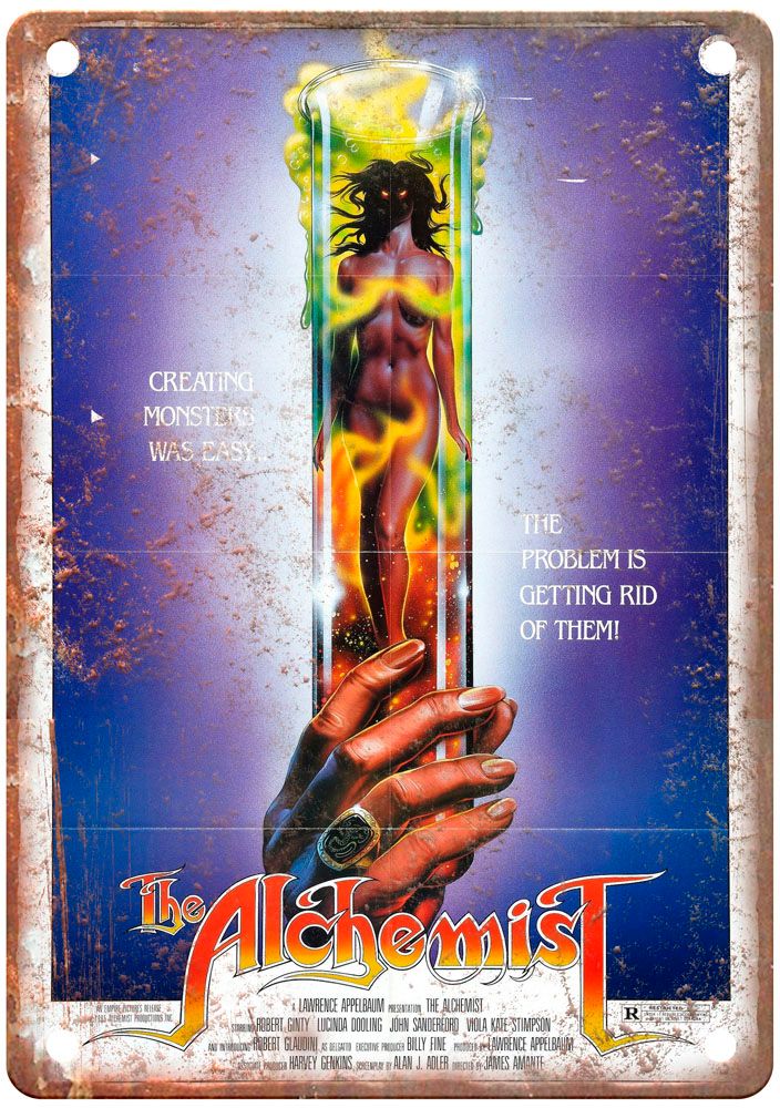 Alchemist Vintage Movie Poster Old Retro Look Metal Sign