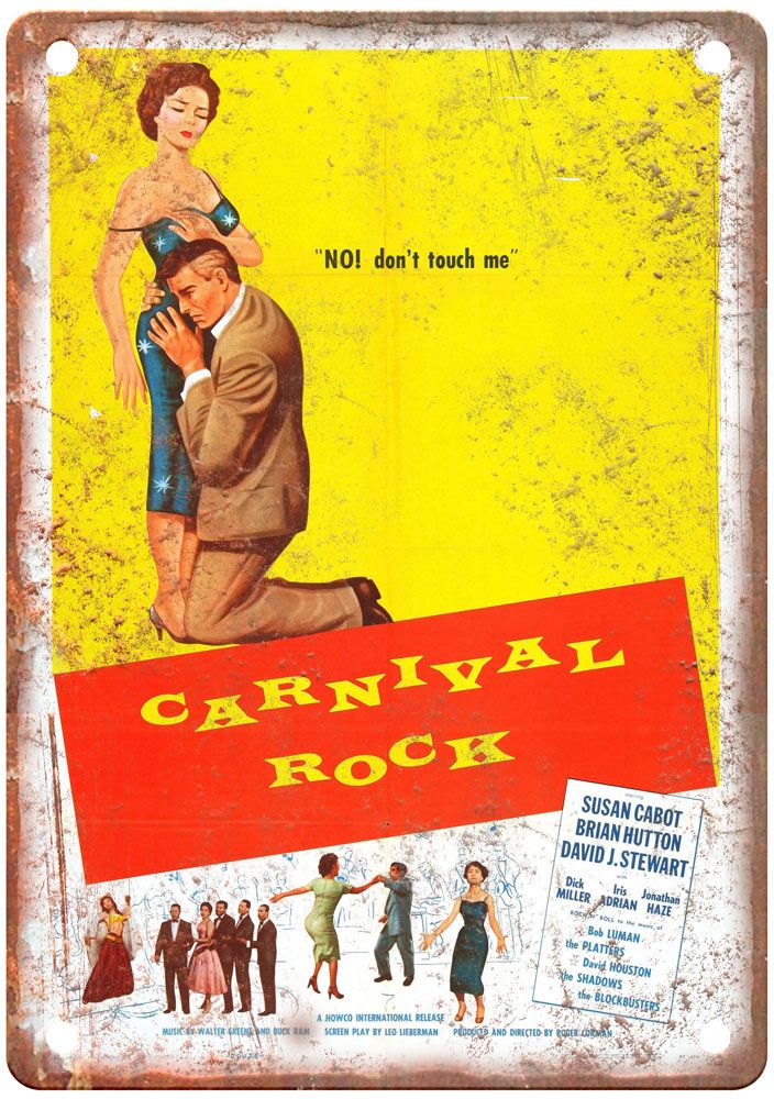 Carnival Rock Vintage Movie Poster Old Retro Look Metal Sign