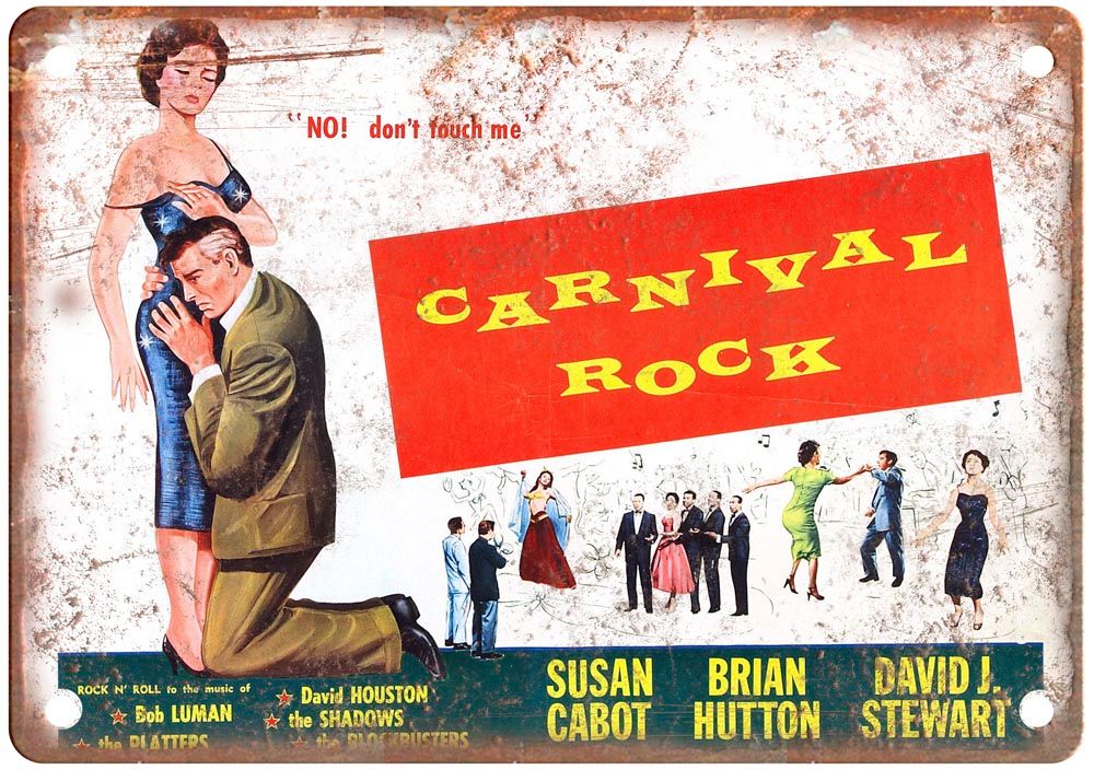 Carnival Rock Vintage Movie Poster Old Retro Look Metal Sign