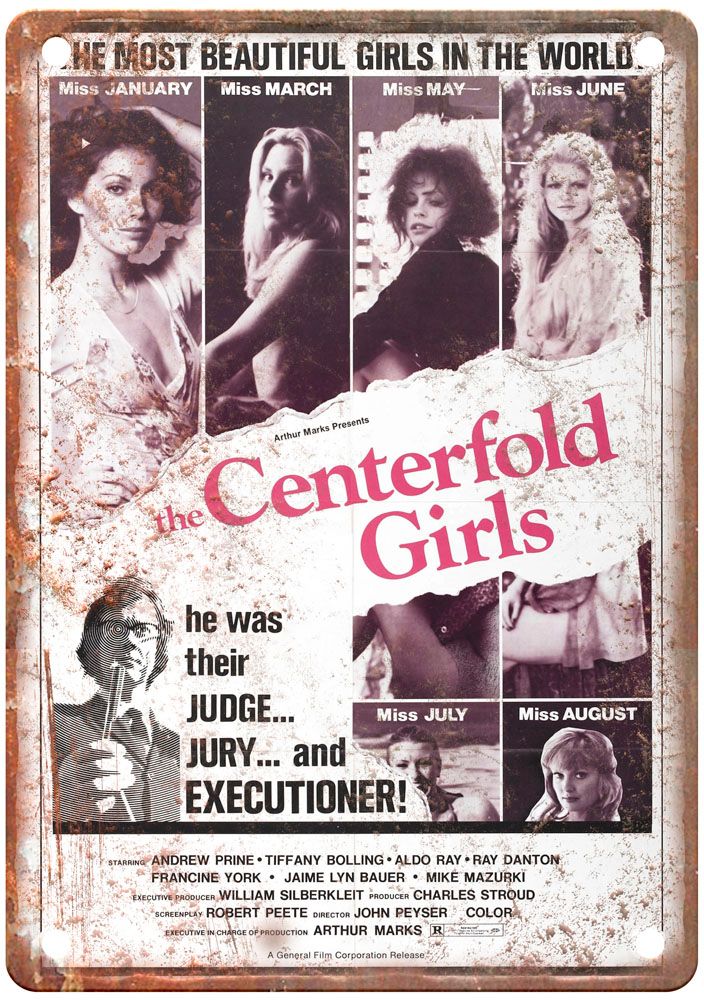 Centerfold Girls Vintage Movie Poster Old Retro Look Metal Sign