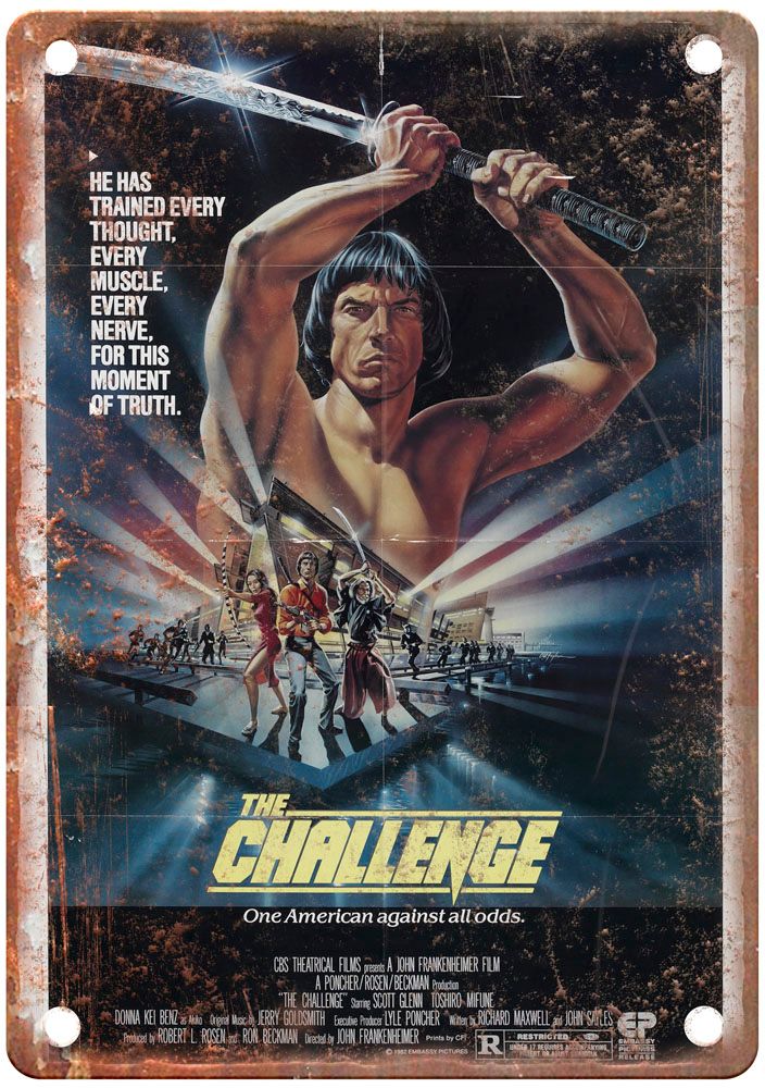 Challenge 1982 Vintage Movie Poster Old Retro Look Metal Sign