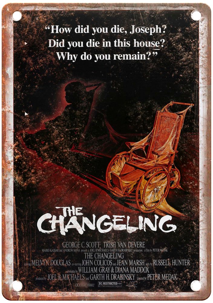 Changeling Vintage Movie Poster Old Retro Look Metal Sign