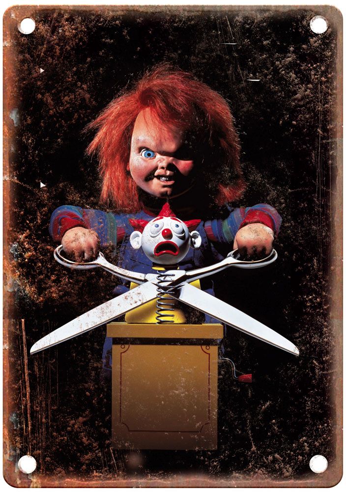 Childs Play 2 Vintage Movie Poster Old Retro Look Metal Sign