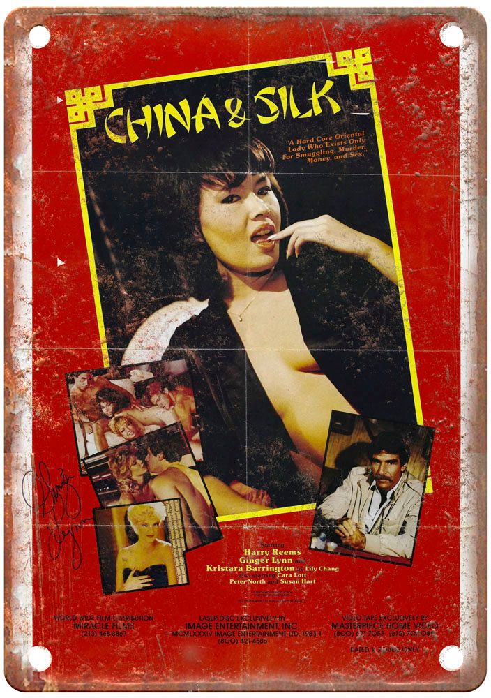 China And Silk Vintage Movie Poster Old Retro Look Metal Sign