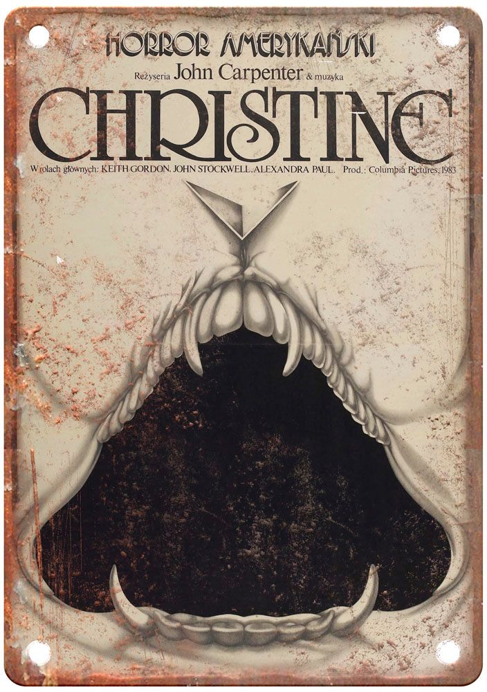 Christine Vintage Movie Poster Old Retro Look Metal Sign