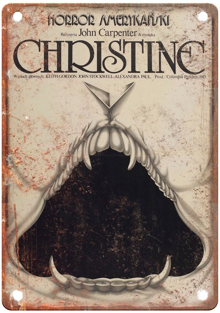 Christine Vintage Movie Poster Metal Sign | Rusty Walls – Rusty Walls ...