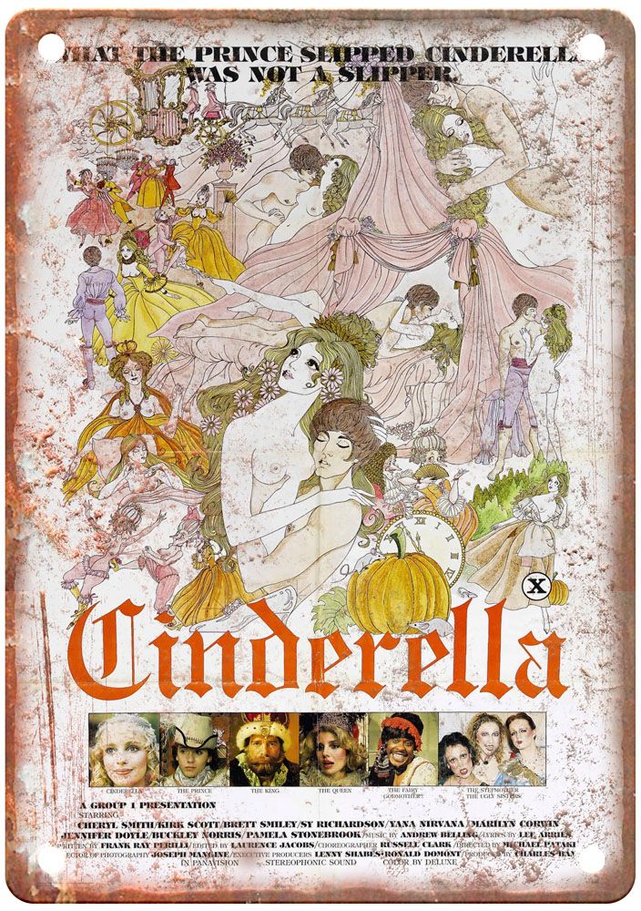 Cinderella 1977 Vintage Movie Poster Old Retro Look Metal Sign