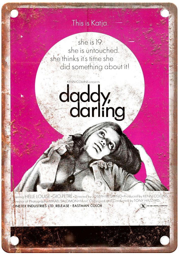 Daddy Darling Vintage Movie Poster Old Retro Look Metal Sign