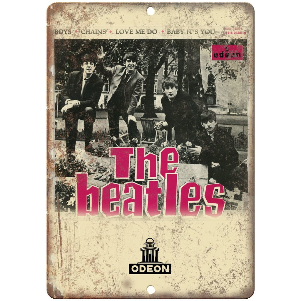 The Beatles Odeon Records Capitol Album Cover 10"x7" Reproduction Metal Sign K22